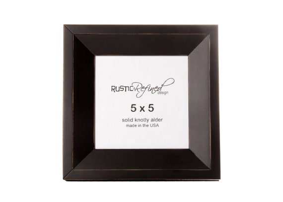 5x5 Haven picture frame Black by RusticRefined on Etsy