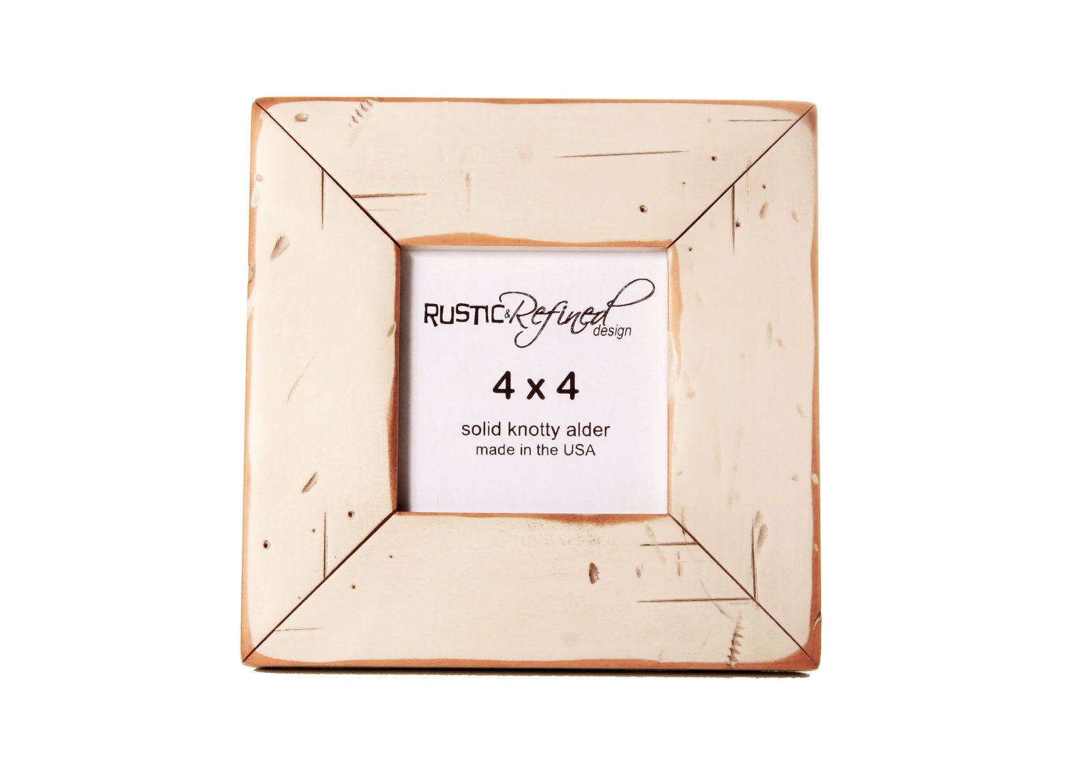 4x4 Cabin picture frame White