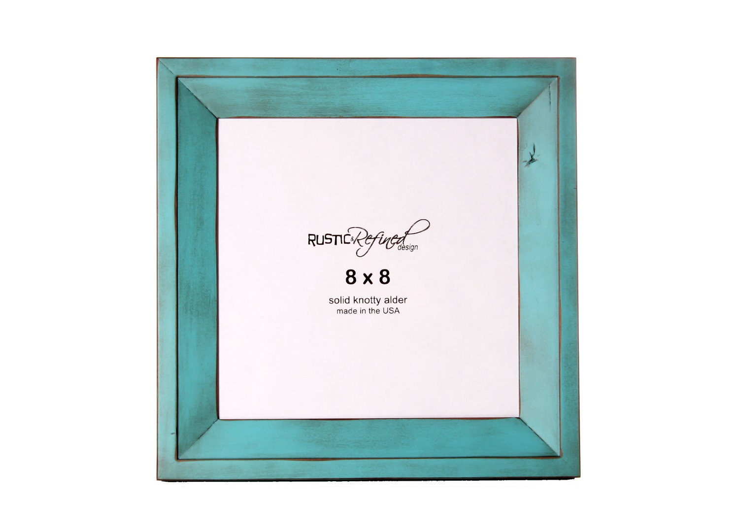 8x8 Haven picture frame Turquoise Free Shipping