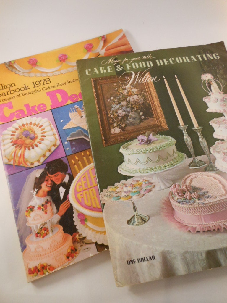 Vintage TWO Wilton Cake and Food Decorating Instructional and