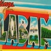 Vintage Large Letter Postcard Alabama - Greetings