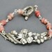 Cherry Blossom,Silver Flower Bracelet,Bangle,Bride,Wedding