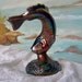 Vintage Fenton Carnival Glass Jumping Trout Paperweight
