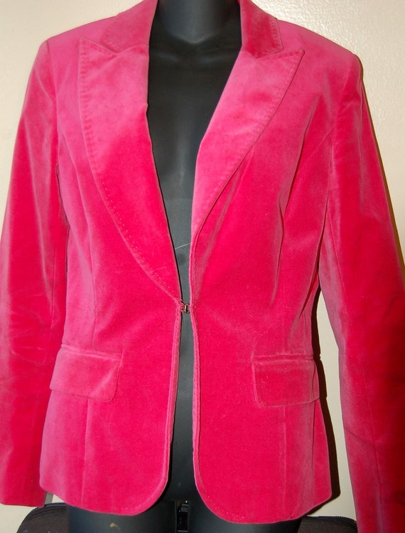 Kenneth Cole vintage hot pink velvet blazer