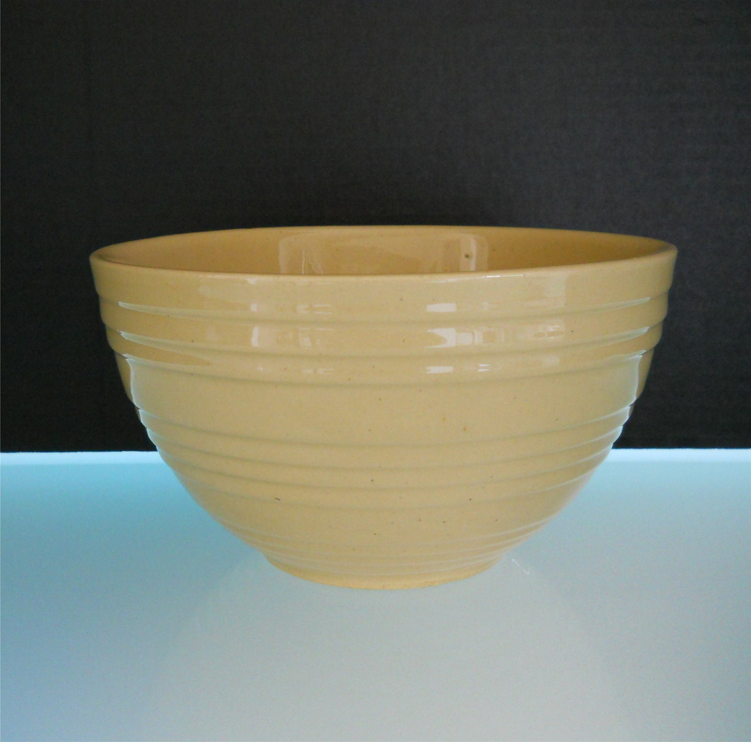 1940's McCoy Yellow Ware Mixing Bowl