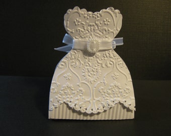 bridal shower favors miniature wedding gowns