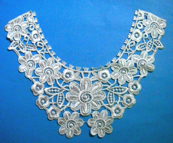 White Lace Applique Collar for Custom dressWedding gift or