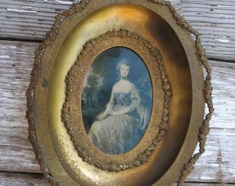 Antique Kronheimer & Oldenbusch - K and Co. Picture Frame with Picture