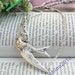 Pretty retro silver bird pigeon necklace pendant jewelry vintage style
