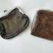 Antique Leather Snap Coin Pouches Lot of 2