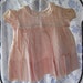 Vintage 1940's - 50's Baby Girl Or Doll Dress Pink Prima Cotton Lace By Twinklettes Original Tags NOS