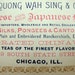 Victorian Tradecard, Quong Wah Sing & Co, Asian Bazaar