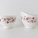 SALE Vintage Bone China Milk Jug and Sugar Bowl - Colclough Cascade Roses - Pitcher and Bowl
