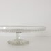Glass cake stand / cake pedestal - vintage