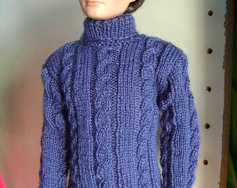 25. Fiche tricot en français : pull irlandais pour Harry Potter, Draco ou Rufus Rutter