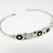 Black and White Bubbles - Sterling Silver Bracelet