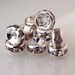 10 Pcs 6mm Swarovski Silver Crystal Rondelle Spacer Beads TheBeadtriss FREE SHIPPING to Usa