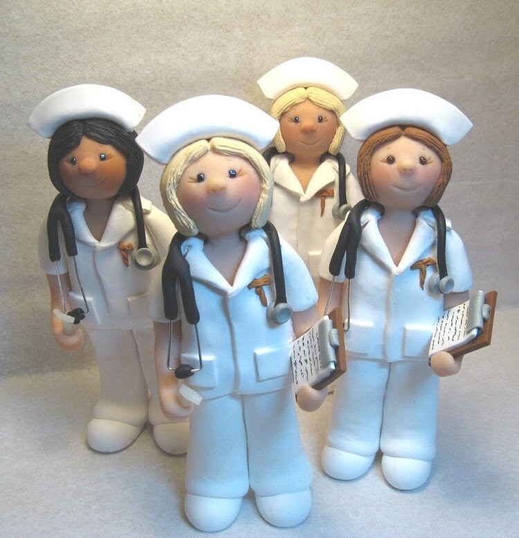 Nurse Figurine custom order by JudithLynnOriginals on Etsy