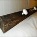 Rustic Coat Rack, Made from Reclaimed Barn Board and Vintage Door Knobs