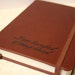 I Am Terrified of Being Bored - Altered Journal/Notebook/Diary - Brown Leather Appearance - Marie Antoinette quote