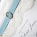 Vintage Lace Wedding Invitation - Victoria Collection - SAMPLE