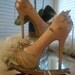 High Heel Platform Spiked Women Shoes Nude/Blush size 10...A SpikesByG Design..S A L E