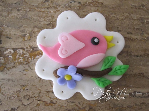 EDIBLE (Fondant Toppers) - Birdies on a Branch Il_570xn