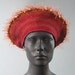 Fuzzy Golden Crochet Hat with a Beautiful Felt Flower...