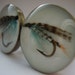 Fly Fishing Cufflinks - Fishermen, Teal Fly, Groom, Ushers, Best Man, Wedding Cufflinks, Stag Party, Valentines Day, Graduation