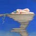 SOLITUDE - 16"x20" Original Surreal Painting by Masako