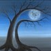 FULL MOON 2 - 11"x14" Original Contemporary Surreal Painting by Masako