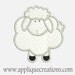 Lamb...Embroidery Applique Design...Three sizes for multiple hoops...Item1183.