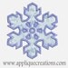 Snowflake...Embroidery Applique Design...Three sizes for multiple hoops...Item1389.