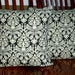 Decorative Accent Throw Pillow Covers - Ebony and Ivory - Two 16 Inch
