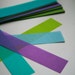 Translucent Scrapbook Paper Slips - 60 small vellum rectangles in summer colors