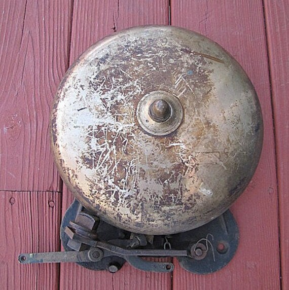 Vintage Boxing Ring Bell Antique Sports Old Iron