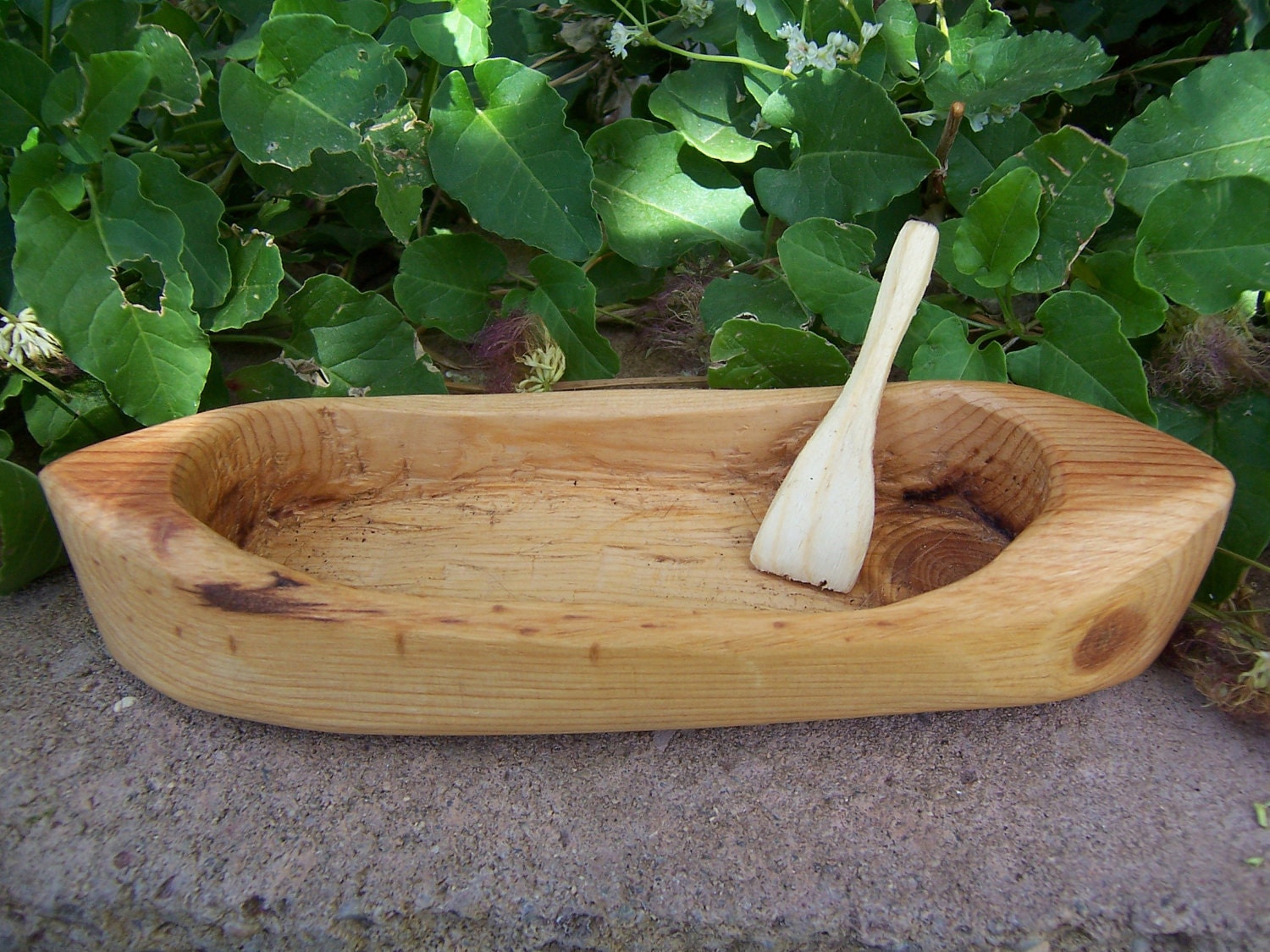 Wooden Canoe Toy Boat for Children Kids and Toddlers from
