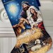 Cross Stitch Kit - HOLY NIGHT STOCKING - Dimensions Christmas Nativity Stocking counted cross stitch kit needlework holy family cross stitch