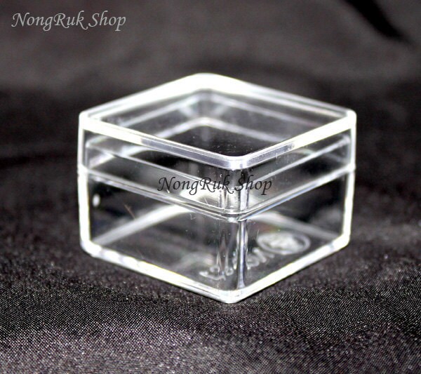 12 pcs. Small Square Boxes Clear Plastic Box by Nudokruk on Etsy