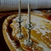 Two Vintage Candleholder Pewter Victorian Style Candelabra Dollhouse