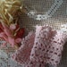Crocheted romantic lace cuffs - crocheted wrist warmers - statement bracelet
