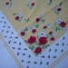 Vintage Shabby Cottage Red Roses And Yellow Daisies Table Cloth