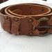 Diesel Brown Leather Ring Pull Italian Hippie Belt