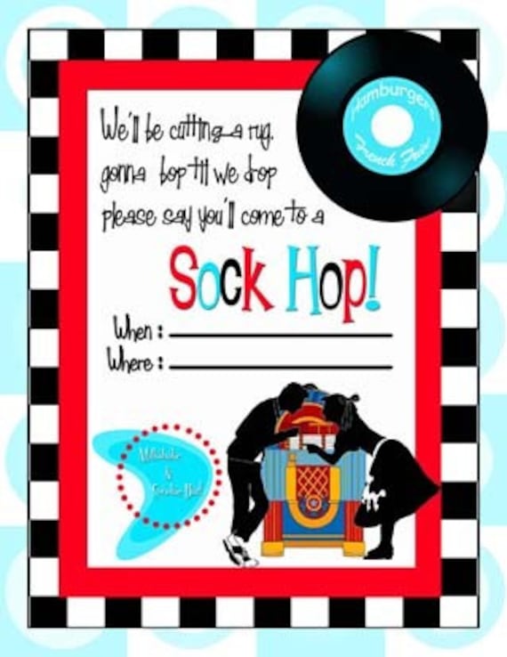 items-similar-to-1950-s-sock-hop-party-invitation-printable-flyer