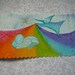 HANDMADE CARD Fairy birth original loil card by Gioia Albano
