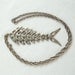 Fish Bone Art Silver Tone Necklace