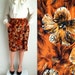 Tropical Floral Wrap Aorund Skirt with Pockets