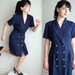 Dark Blue Secretary Dress