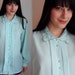 Seafoam Green Secretary Blouse