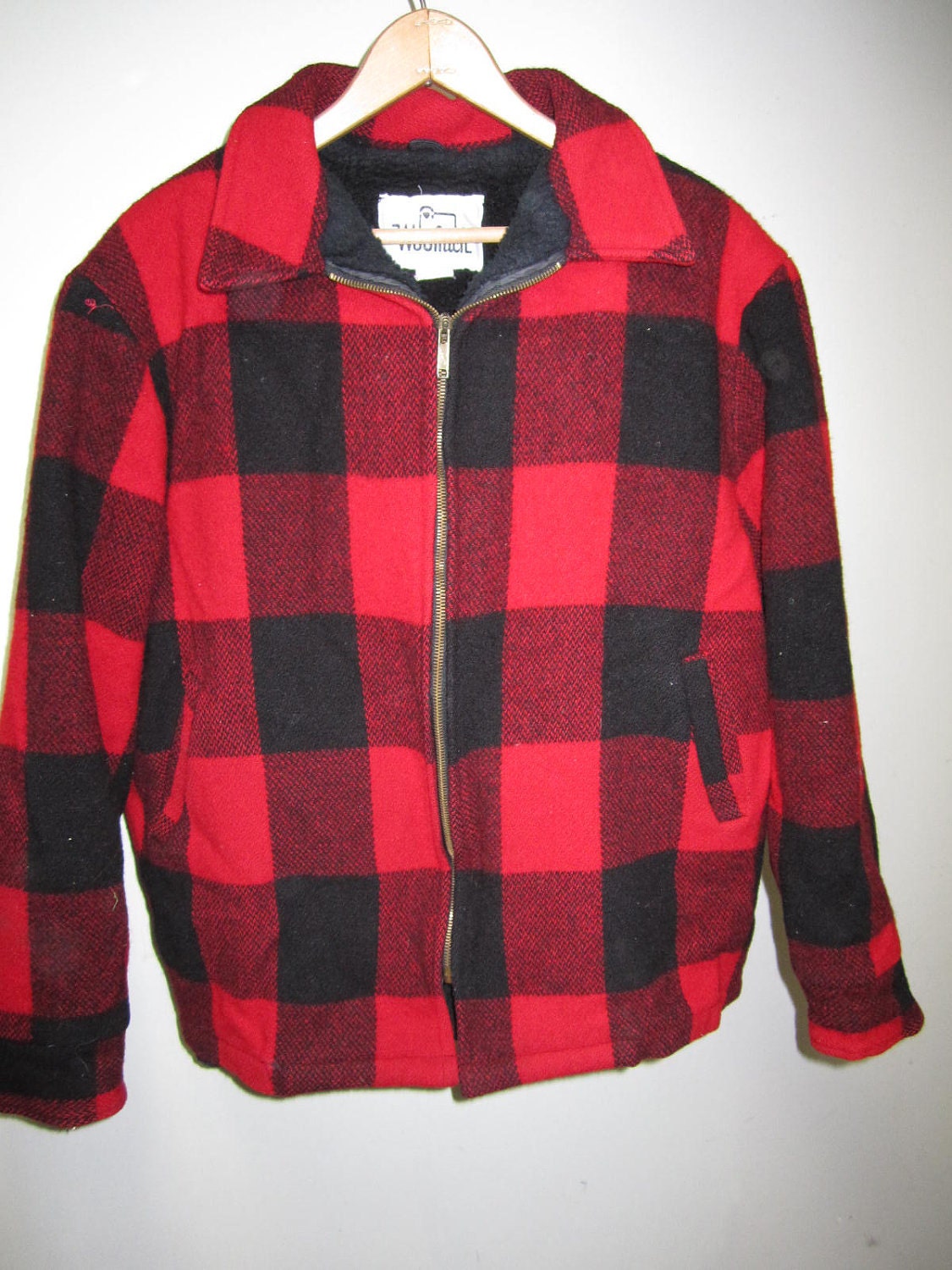 for boy jacket red baby Mens WestofChelsea Wool Vintage jacket coat WOOLRICH hunting by XL